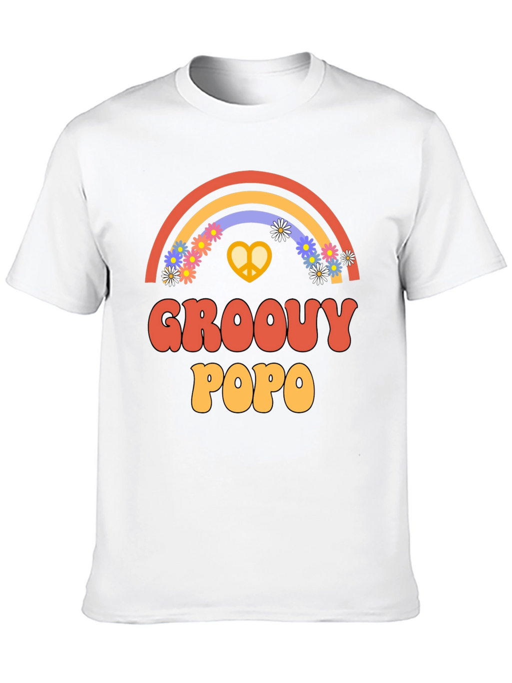 Groovy Popo Rainbow Graphic Tee