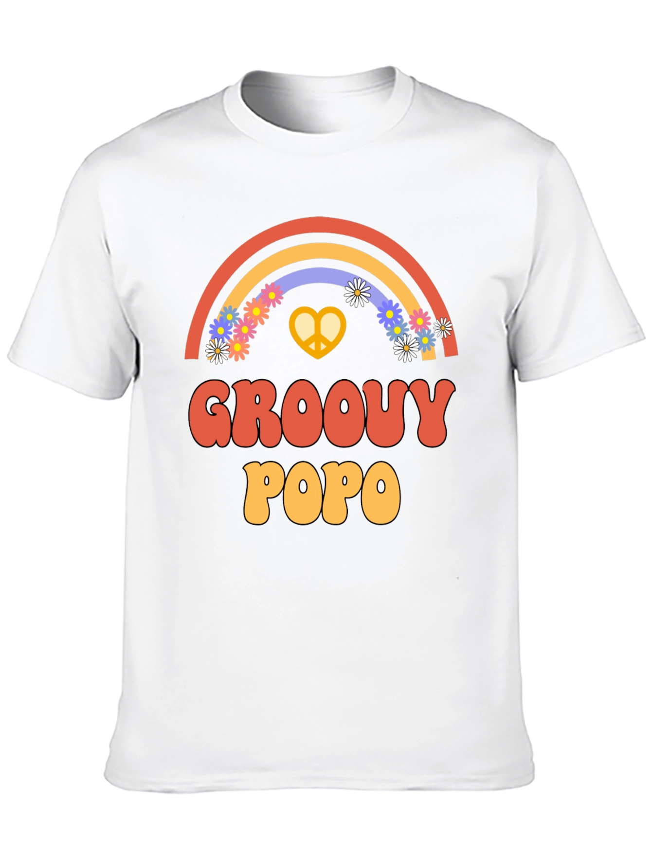 Groovy Popo Rainbow Graphic Tee