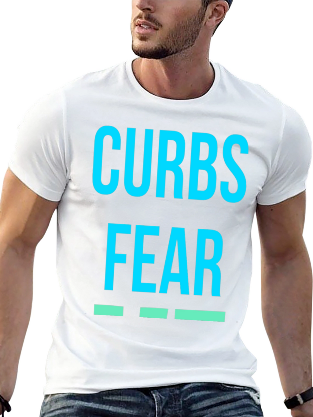 Curbs Fear T-Shirt - Bold Graphic Tee