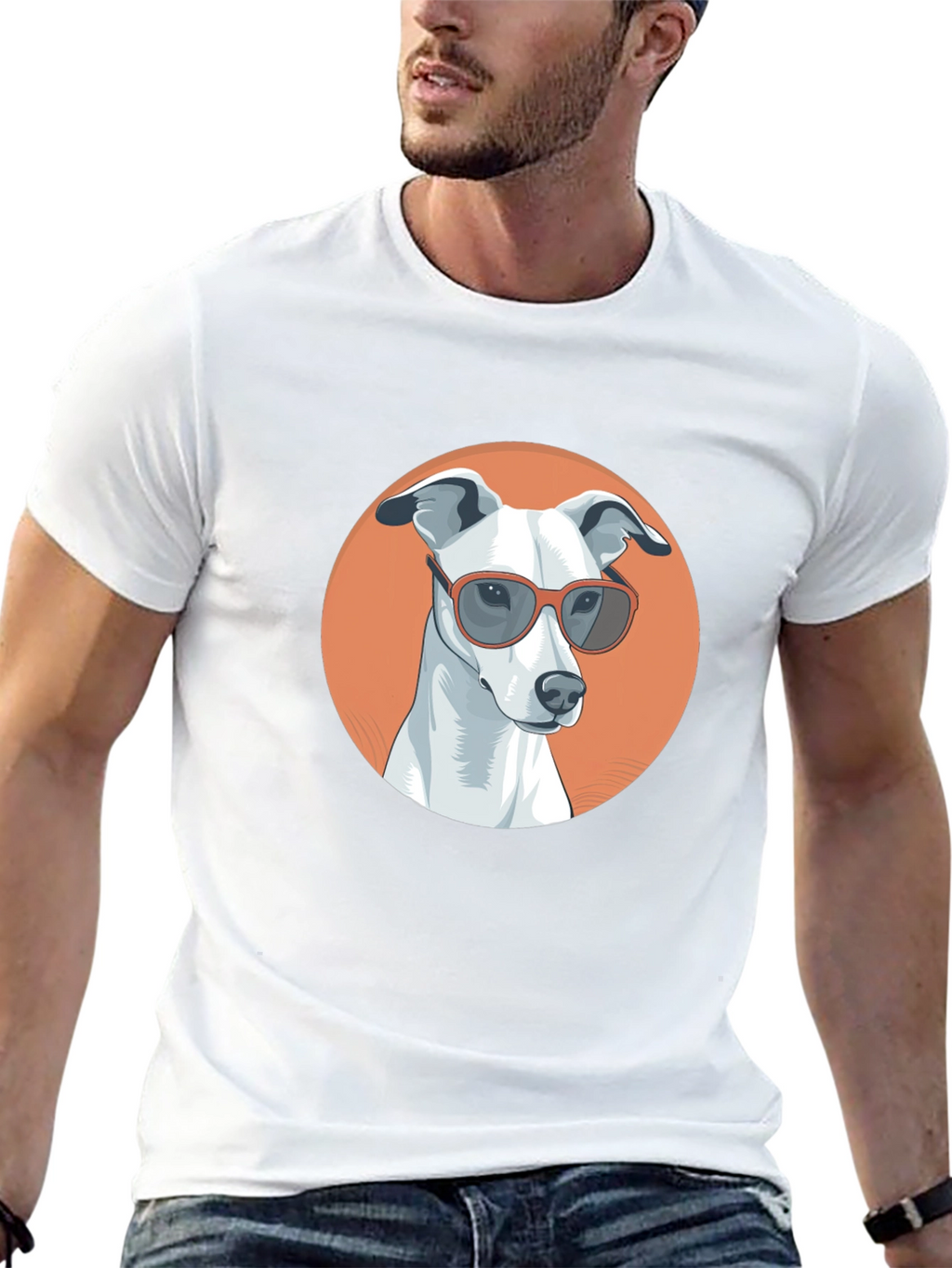 Cool Dog Graphic Tee - Black