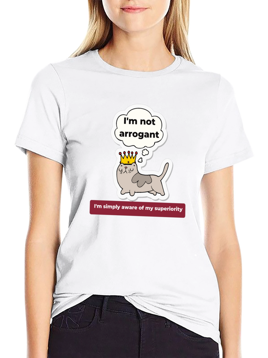 Arrogant Cat T-Shirt - Superiority Awareness
