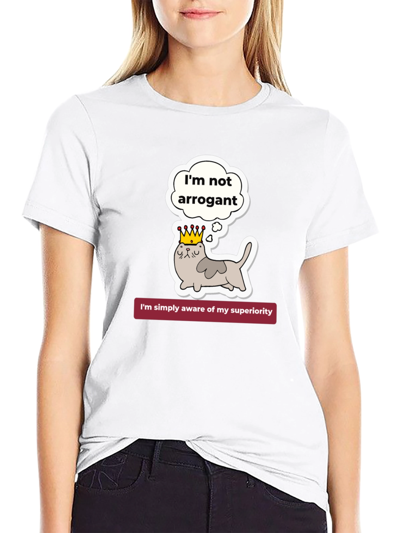 Arrogant Cat T-Shirt - Superiority Awareness