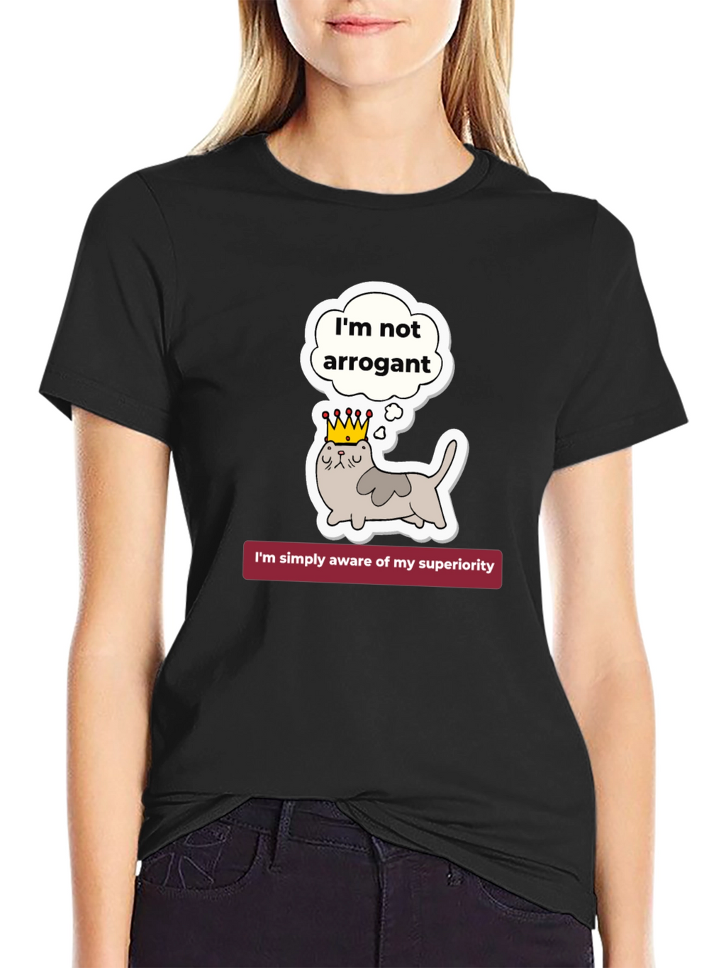 Arrogant Cat T-Shirt - Superiority Awareness