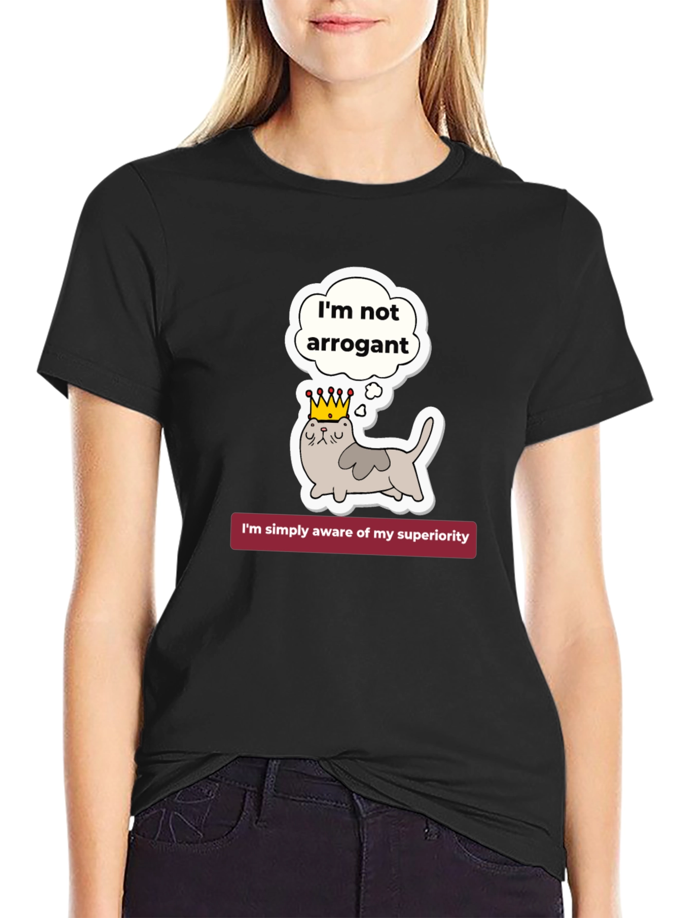 Arrogant Cat T-Shirt - Superiority Awareness