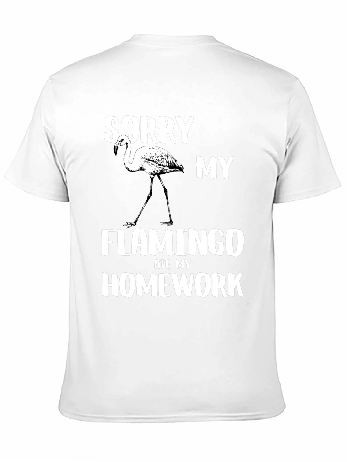 Funny Flamingo Homework T-Shirt