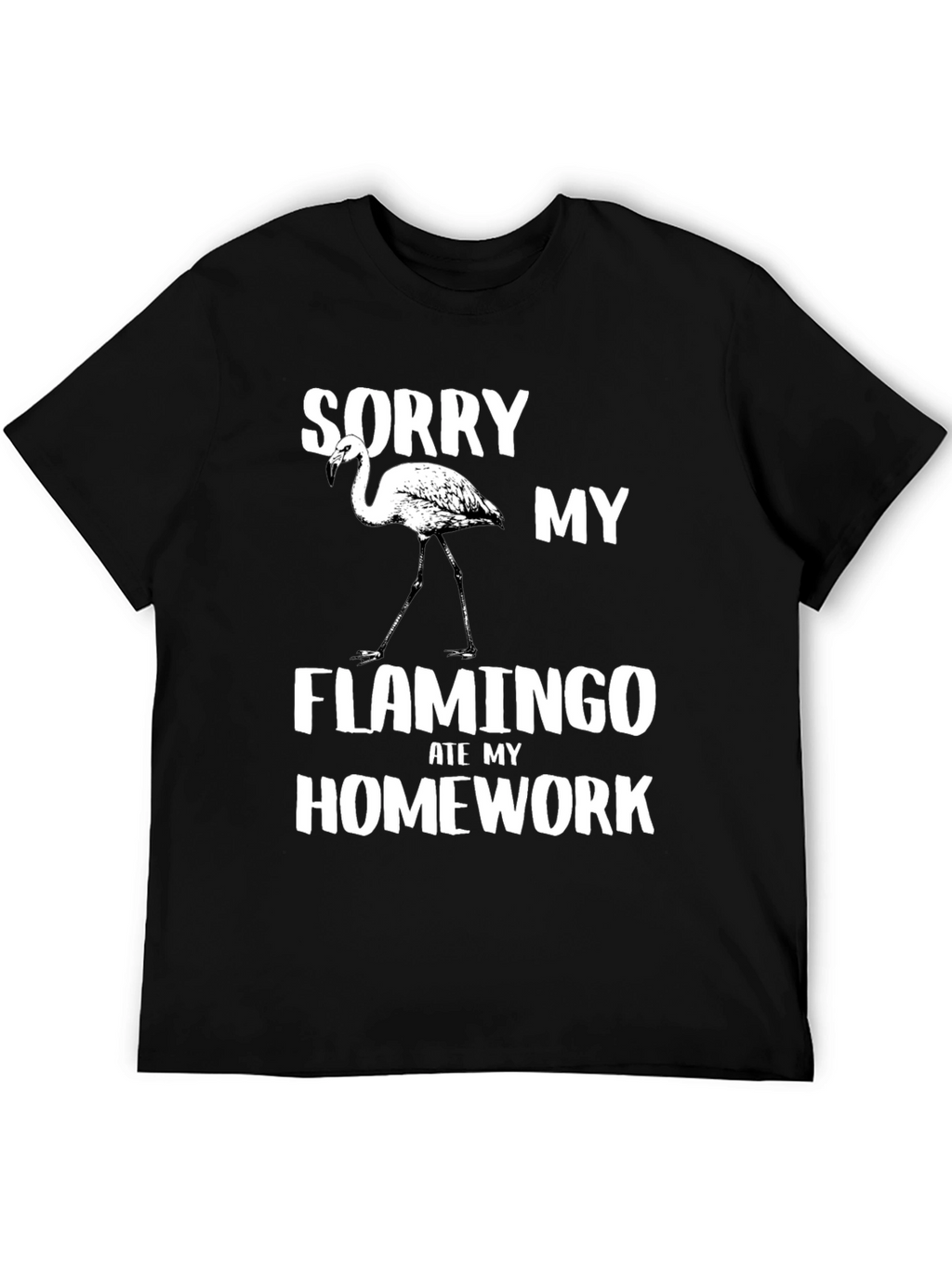 Funny Flamingo Homework T-Shirt