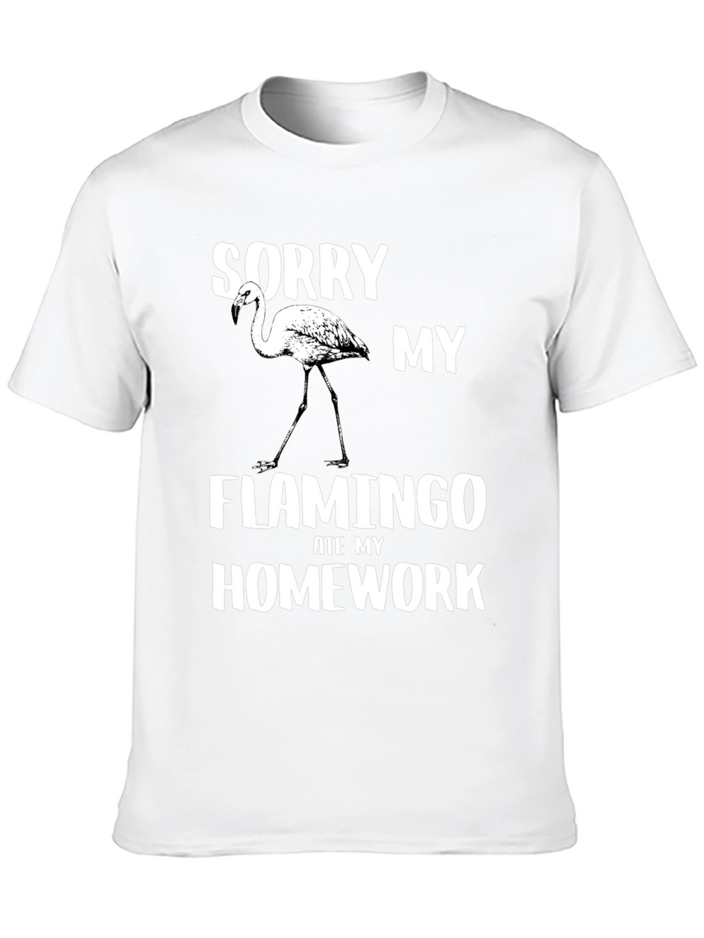 Funny Flamingo Homework T-Shirt