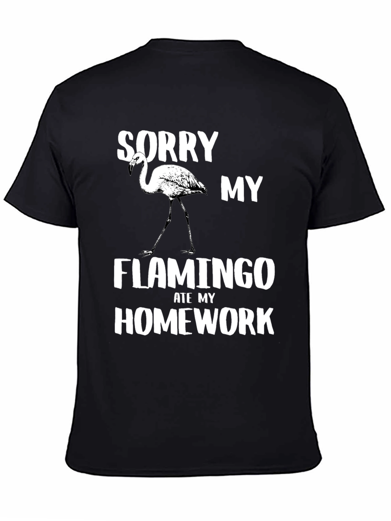Funny Flamingo Homework T-Shirt