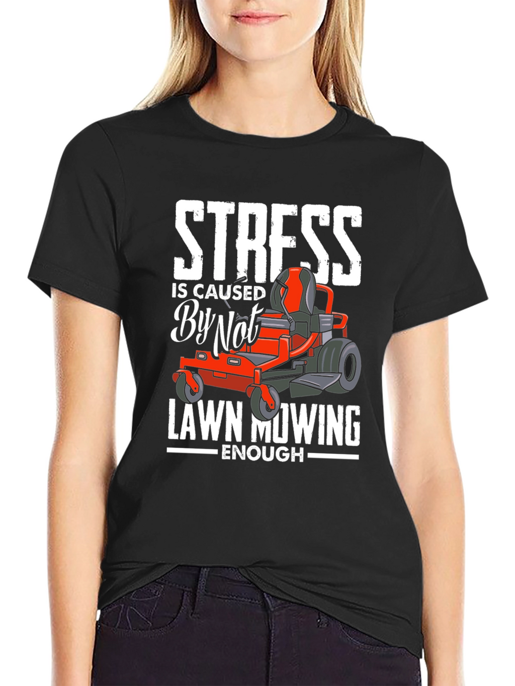 Funny Lawn Mowing T-Shirt for Stress Relief