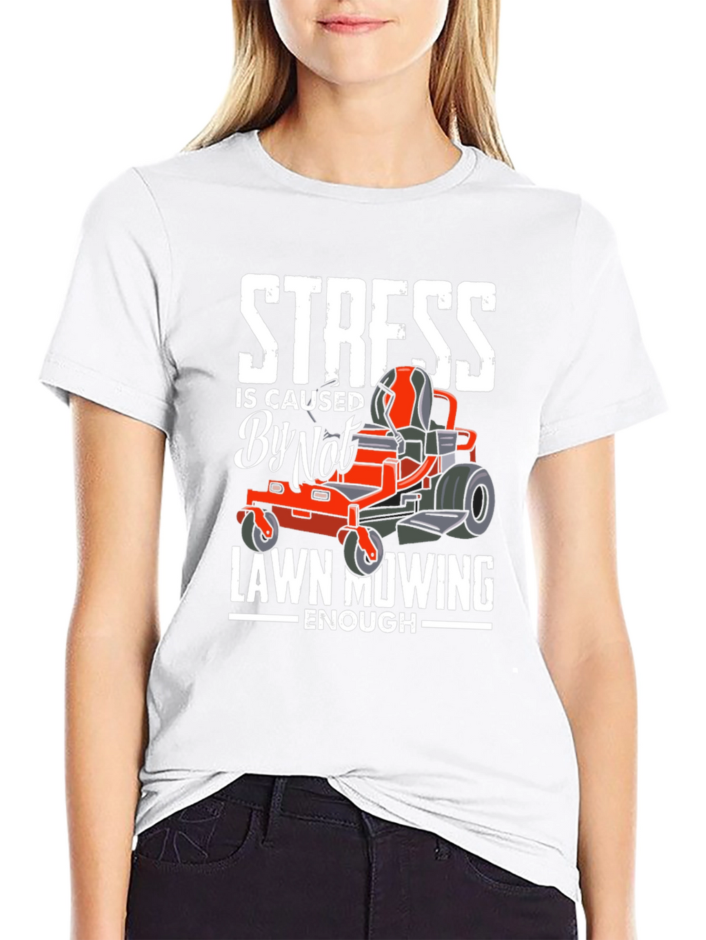 Funny Lawn Mowing T-Shirt for Stress Relief