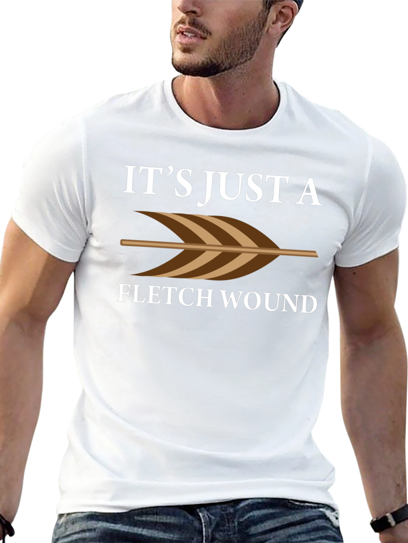 Fletch Wound Arrow T-Shirt - Funny Archer Tee