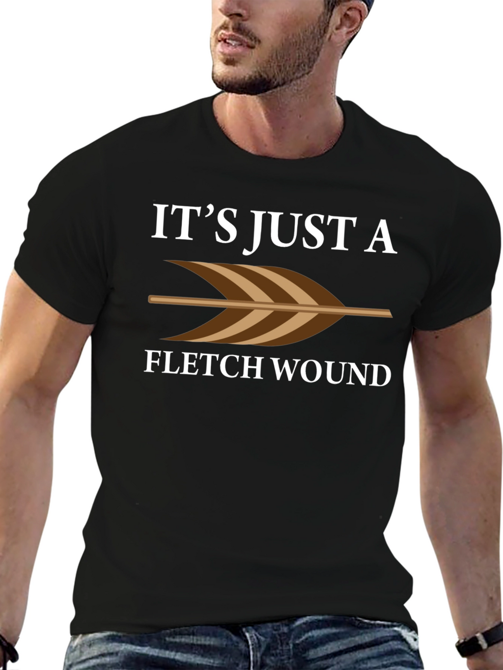 Fletch Wound Arrow T-Shirt - Funny Archer Tee