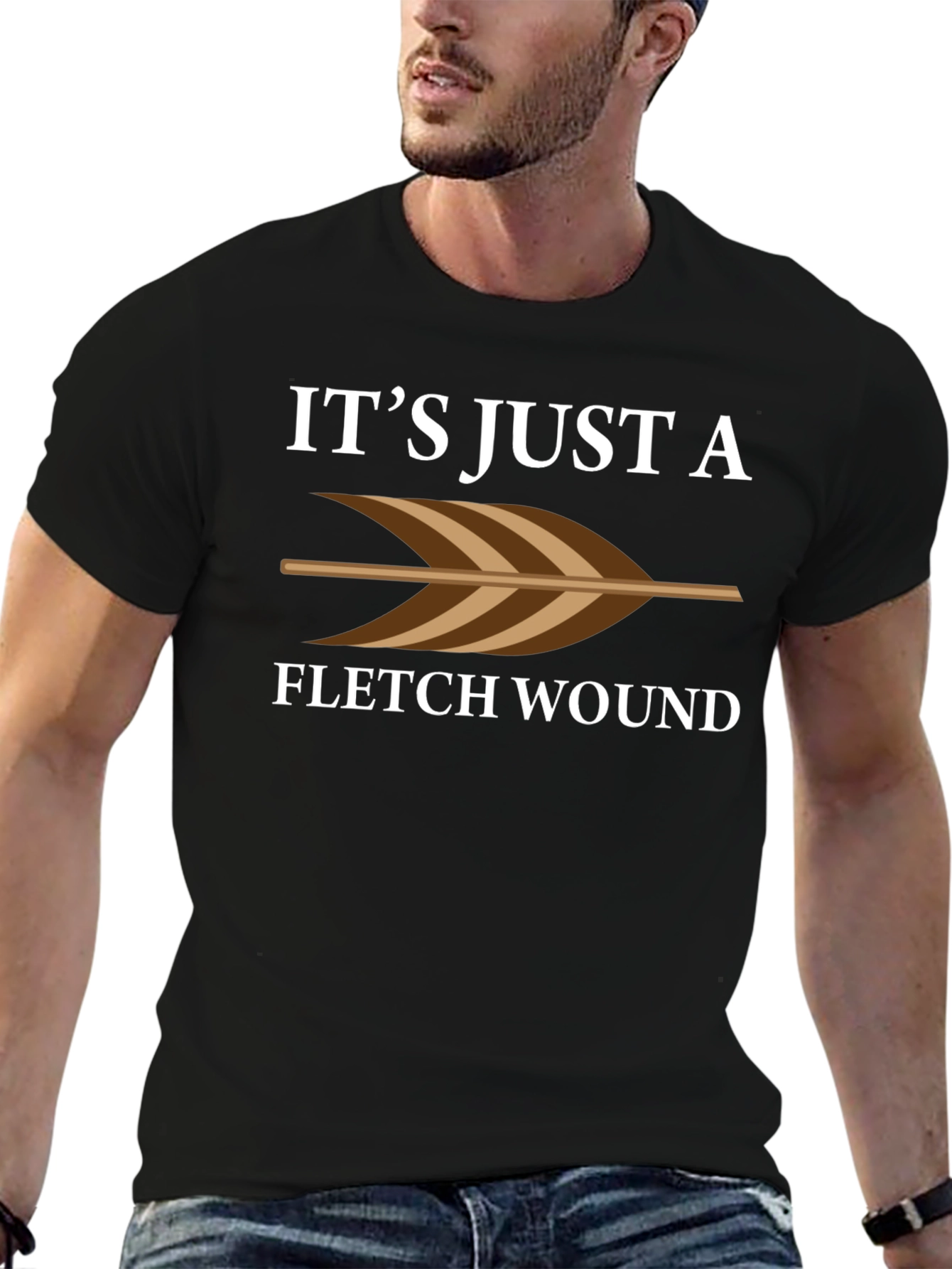 Fletch Wound Arrow T-Shirt - Funny Archer Tee