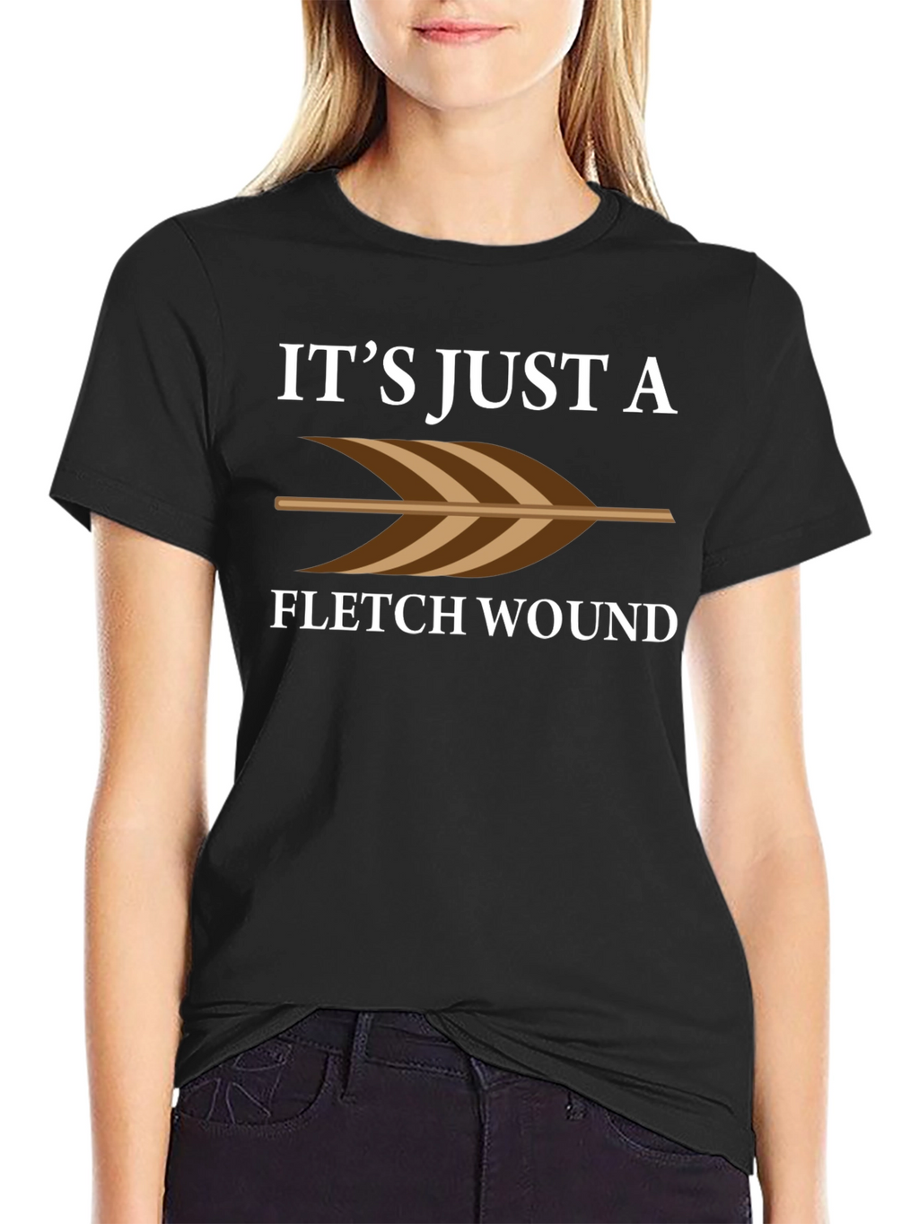 Fletch Wound Arrow T-Shirt - Funny Archer Tee