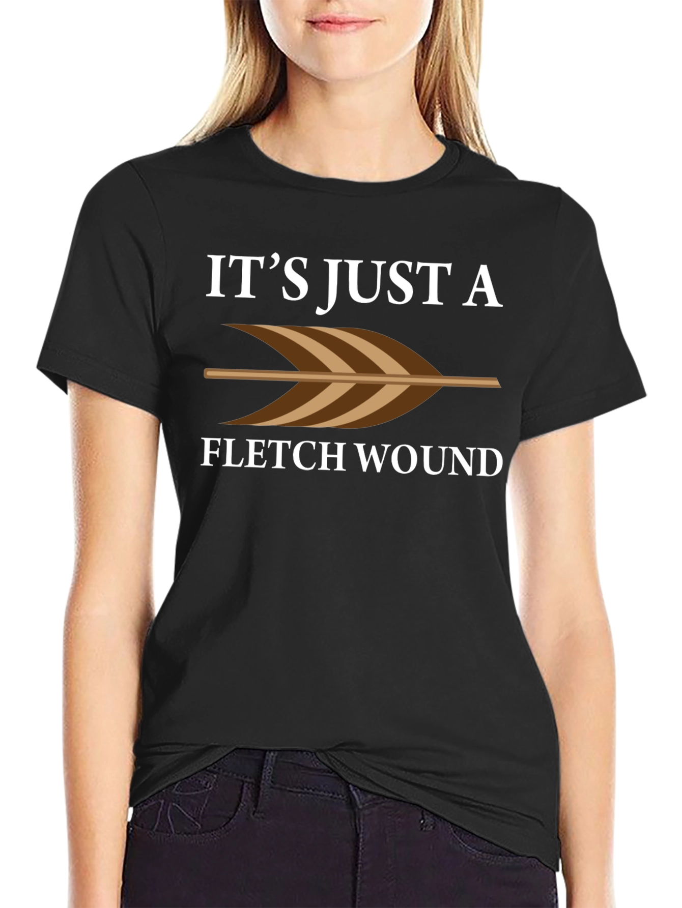 Fletch Wound Arrow T-Shirt - Funny Archer Tee