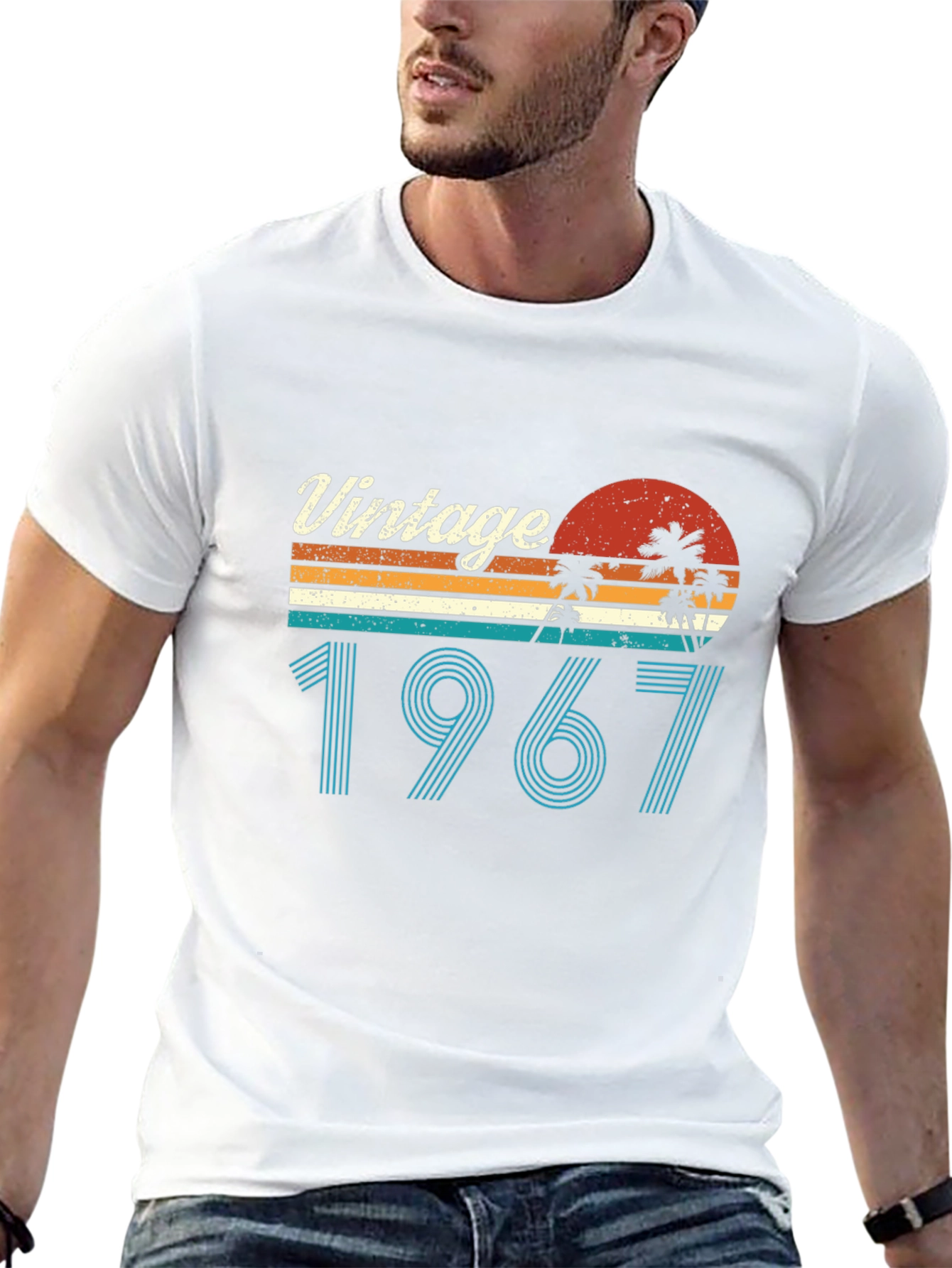 Vintage 1967 Palm Tree Sunset T-Shirt