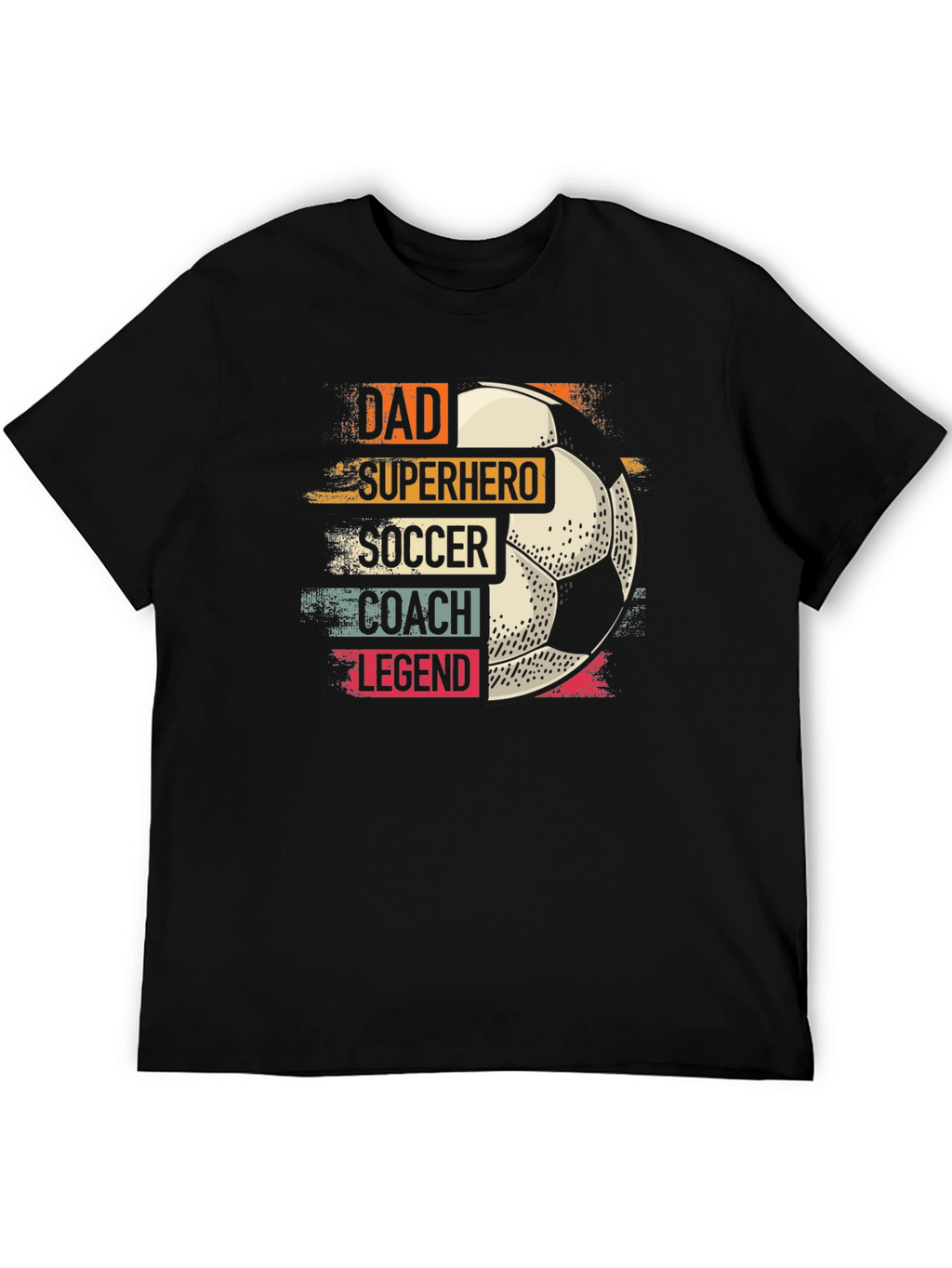 Dad Superhero Soccer Coach Legend T-Shirt