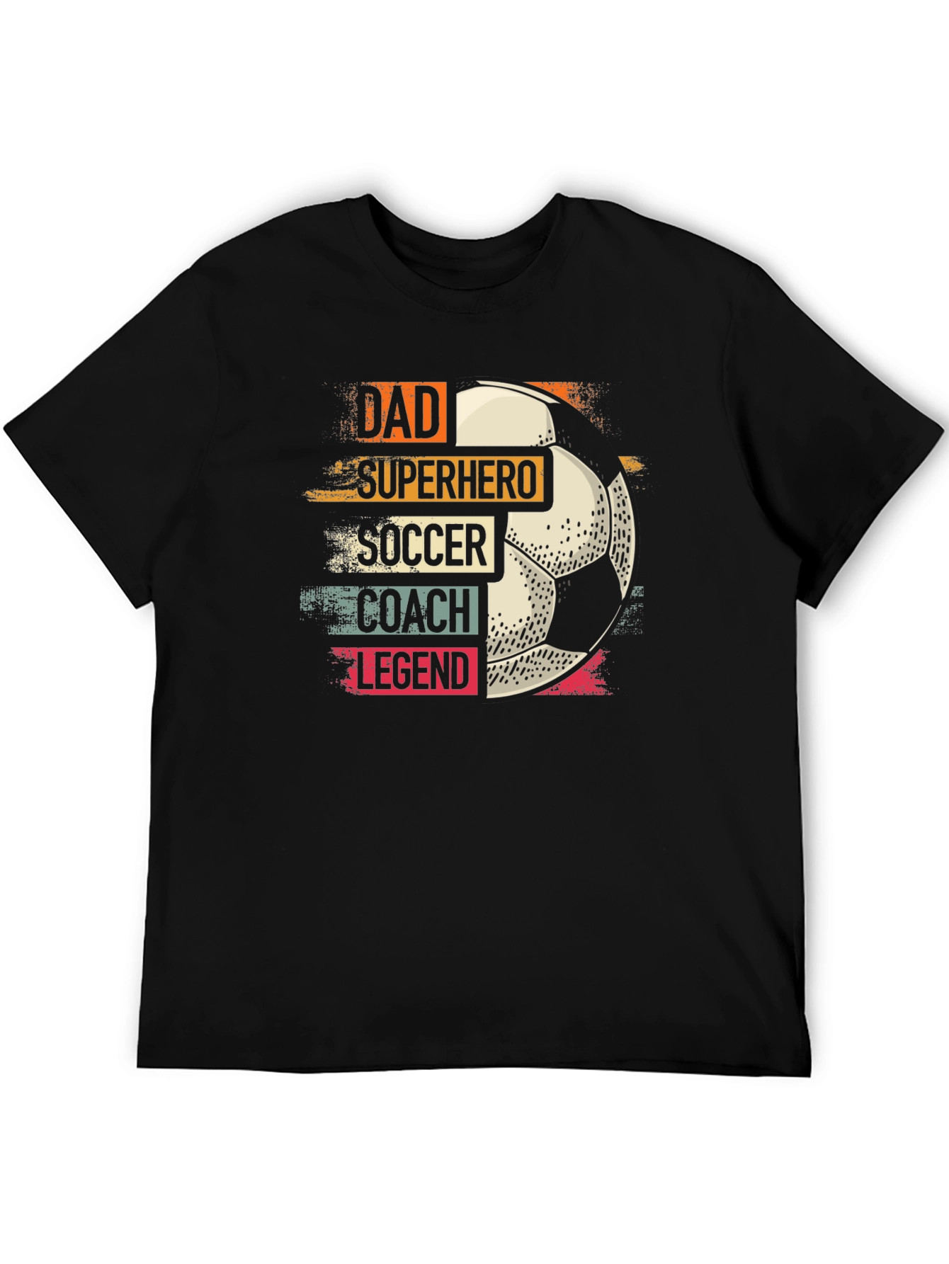 Dad Superhero Soccer Coach Legend T-Shirt