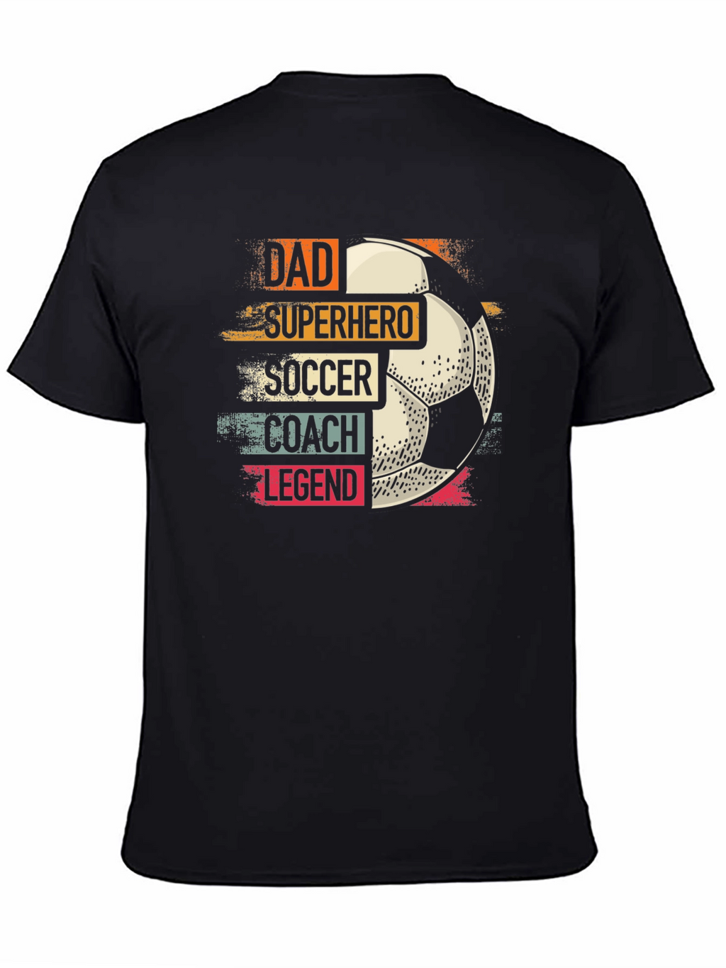 Dad Superhero Soccer Coach Legend T-Shirt