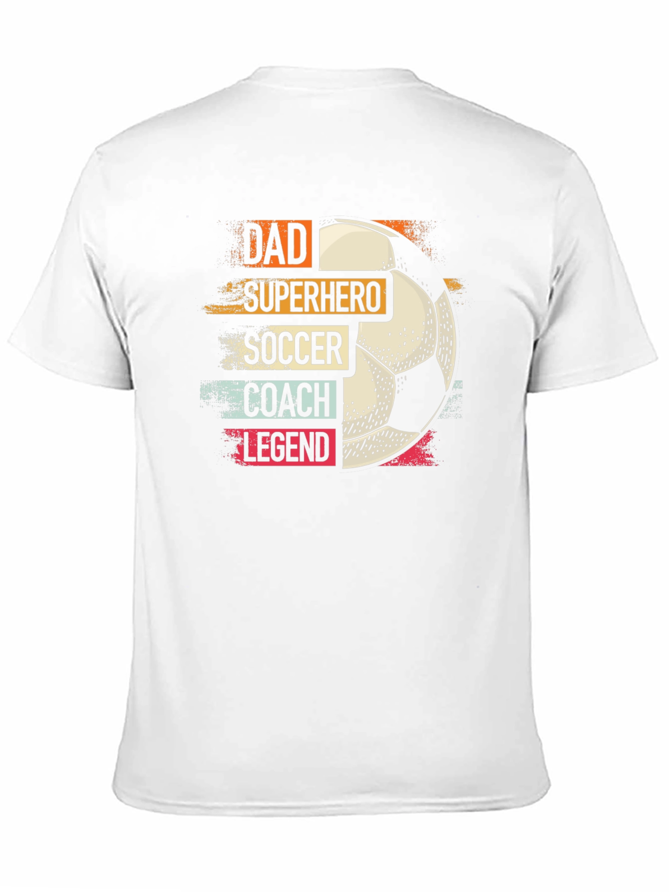 Dad Superhero Soccer Coach Legend T-Shirt