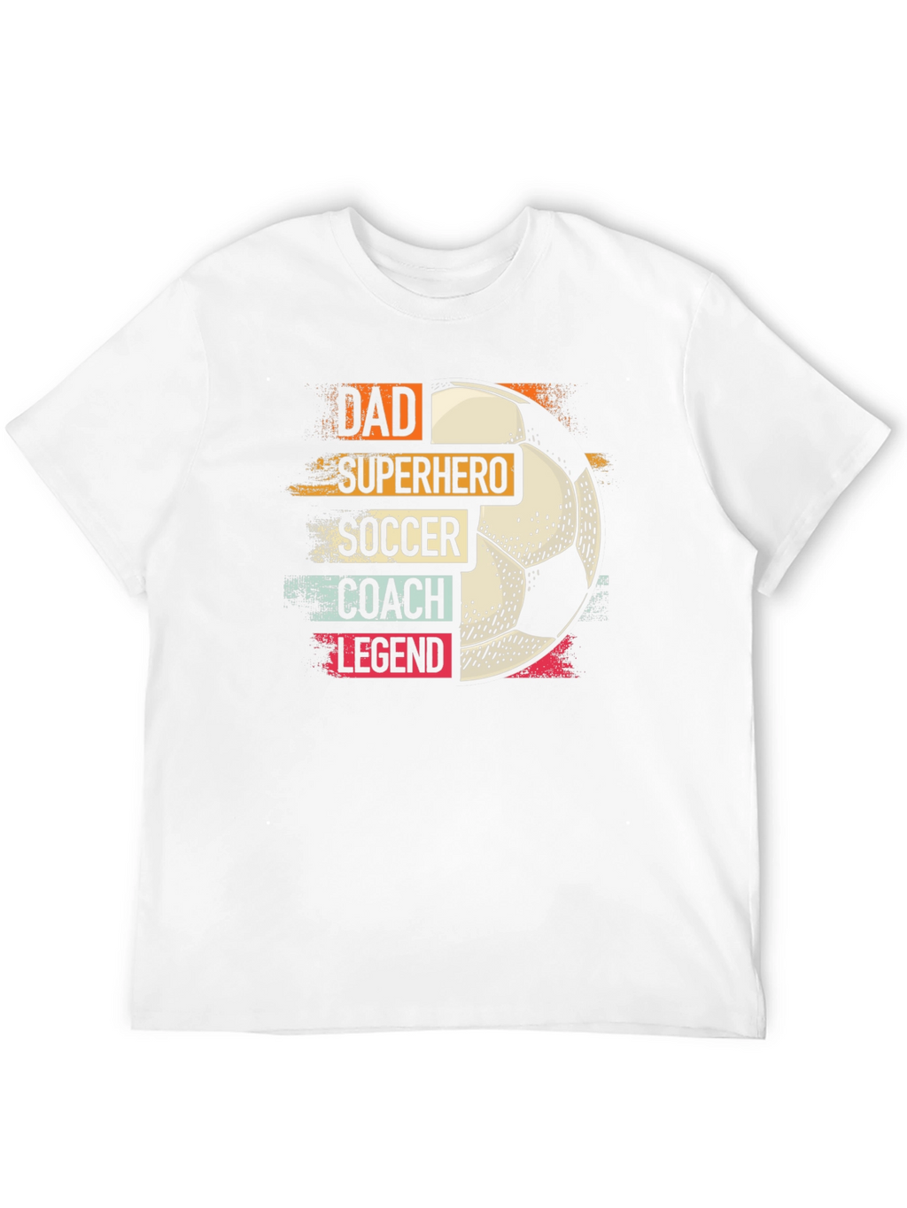 Dad Superhero Soccer Coach Legend T-Shirt