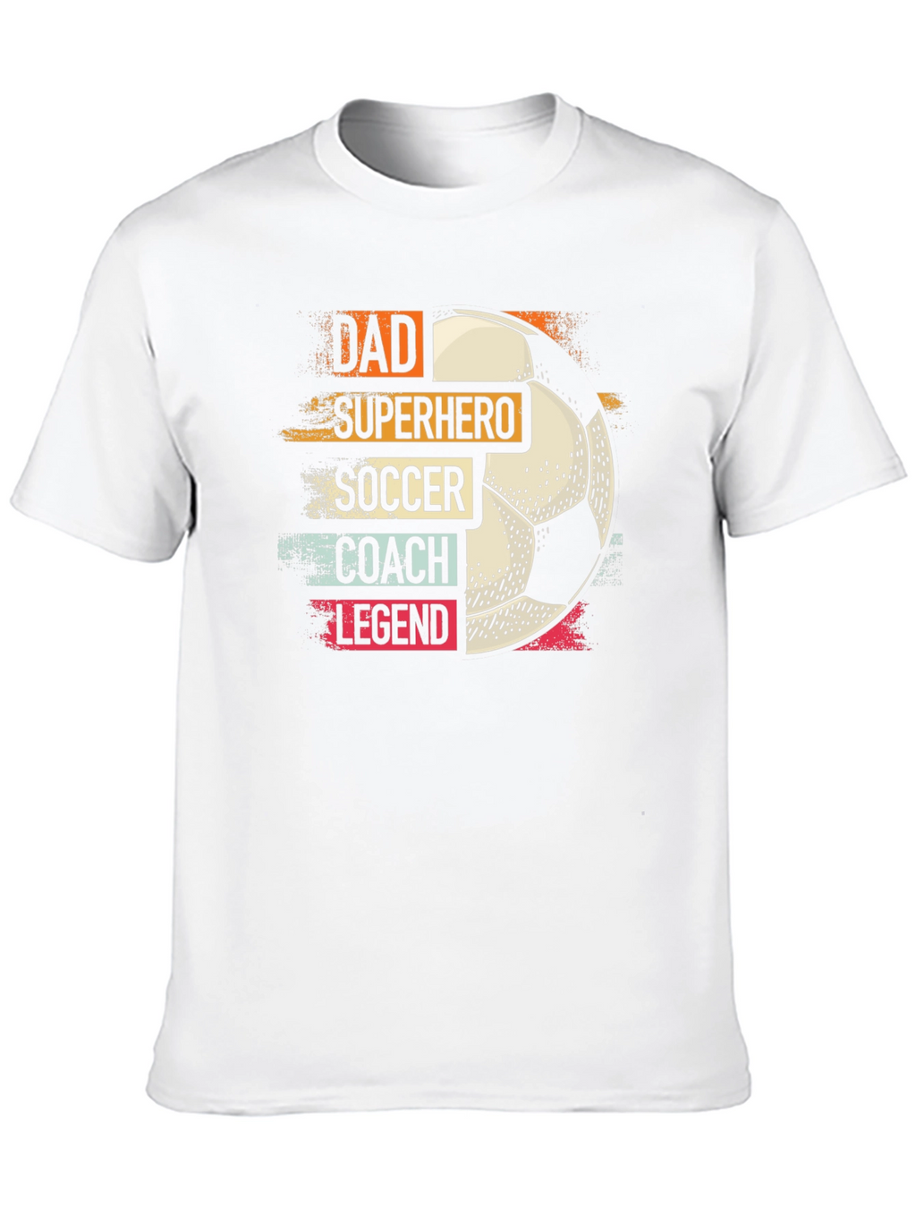 Dad Superhero Soccer Coach Legend T-Shirt