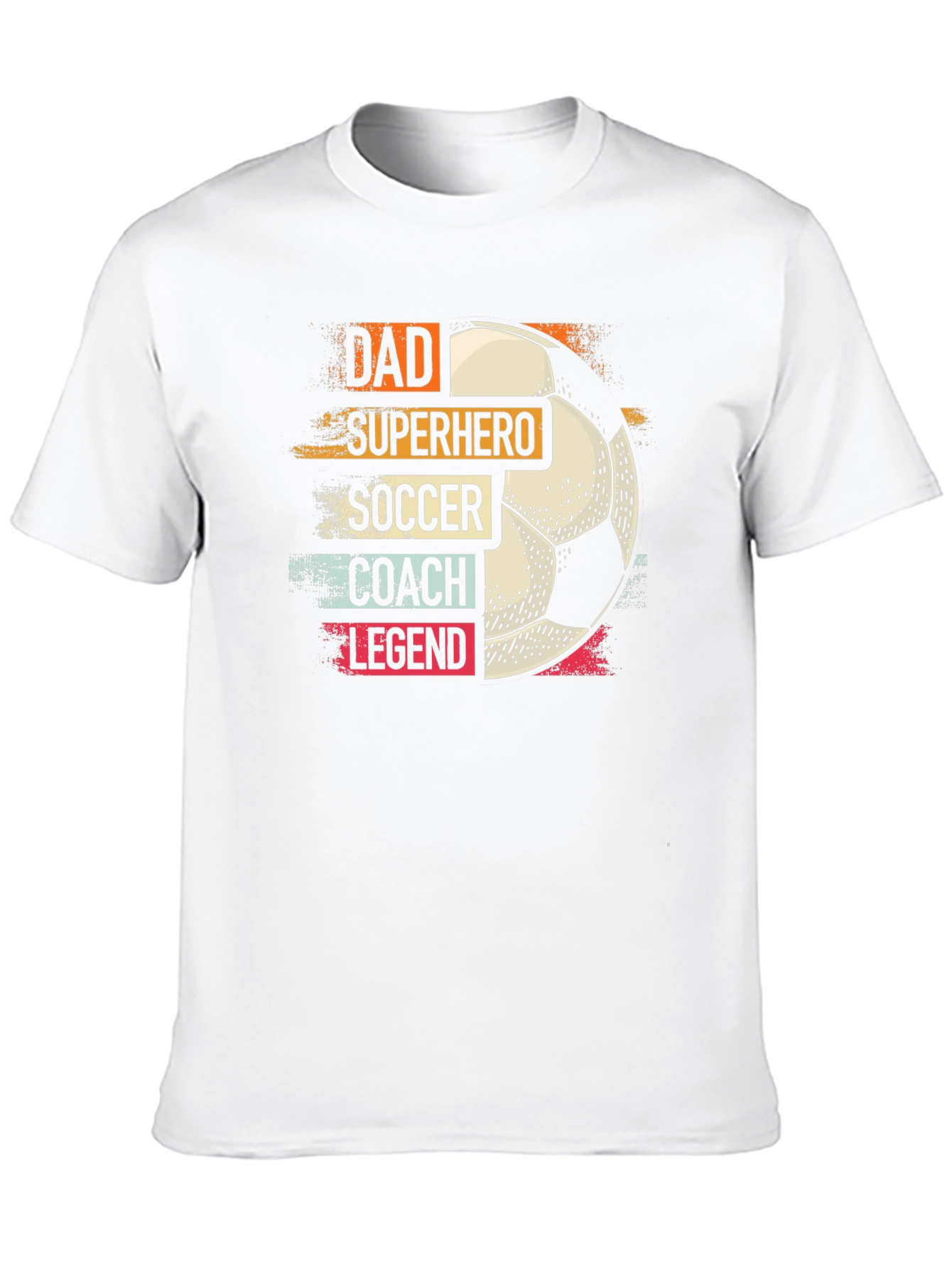 Dad Superhero Soccer Coach Legend T-Shirt