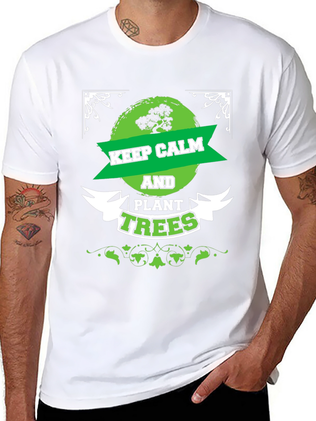 Keep Calm and Plant Trees Graphic Tee