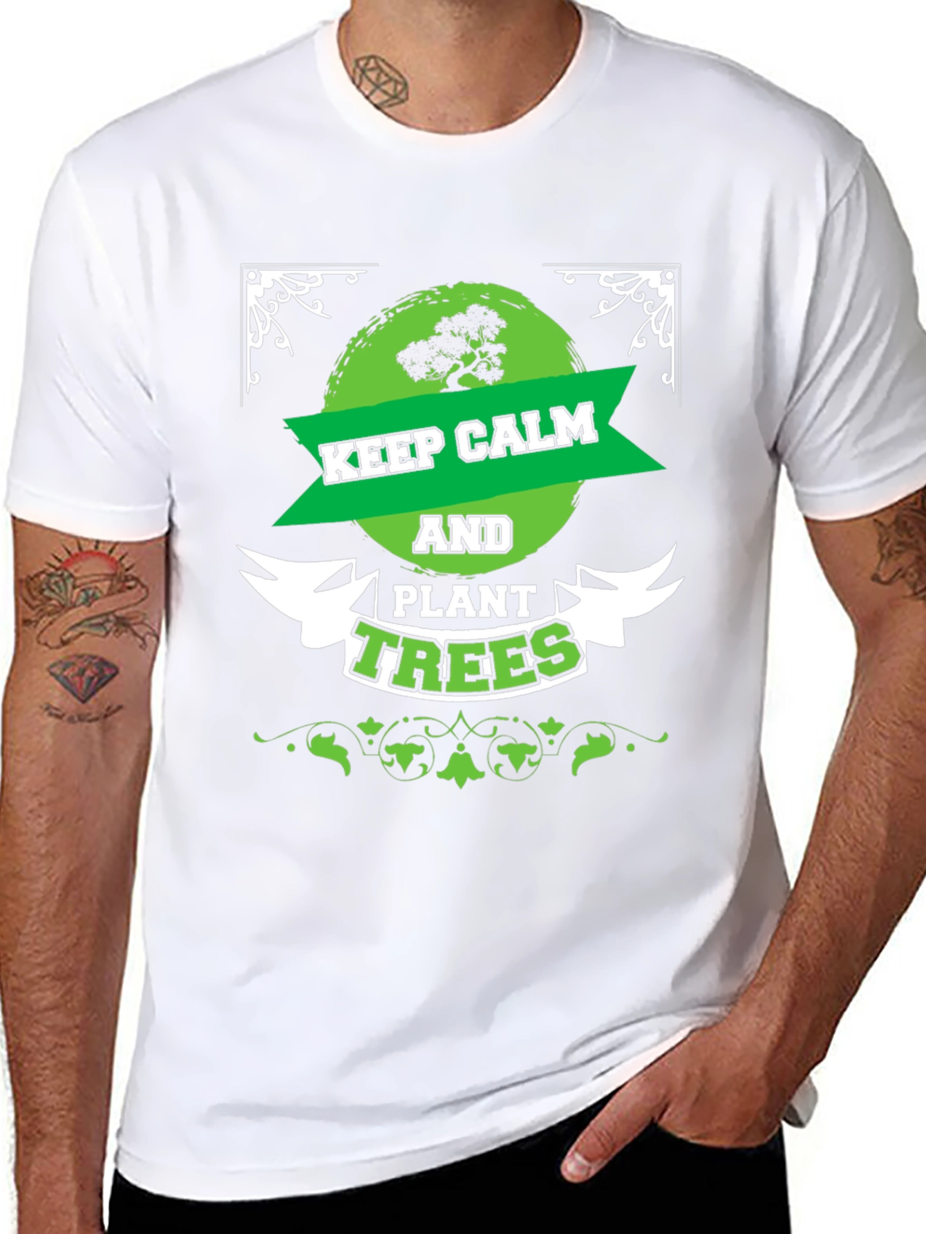Keep Calm and Plant Trees Graphic Tee