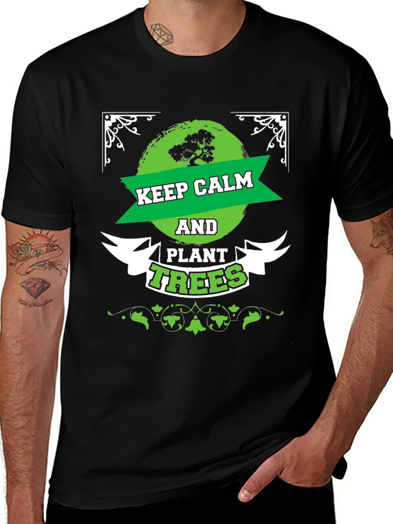 Keep Calm and Plant Trees Graphic Tee
