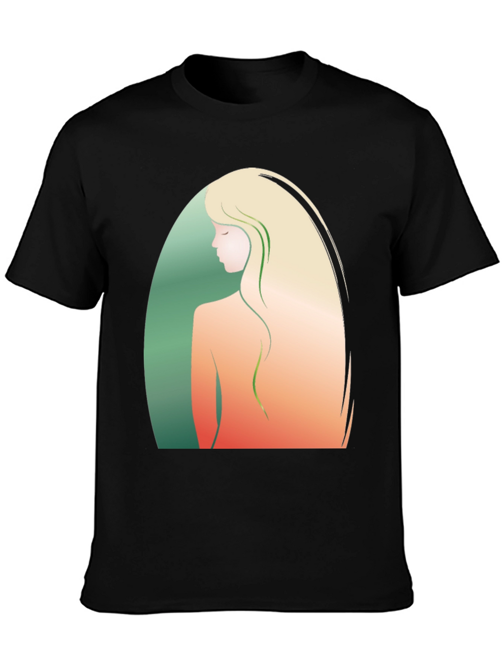 Elegant Woman Silhouette Graphic Tee