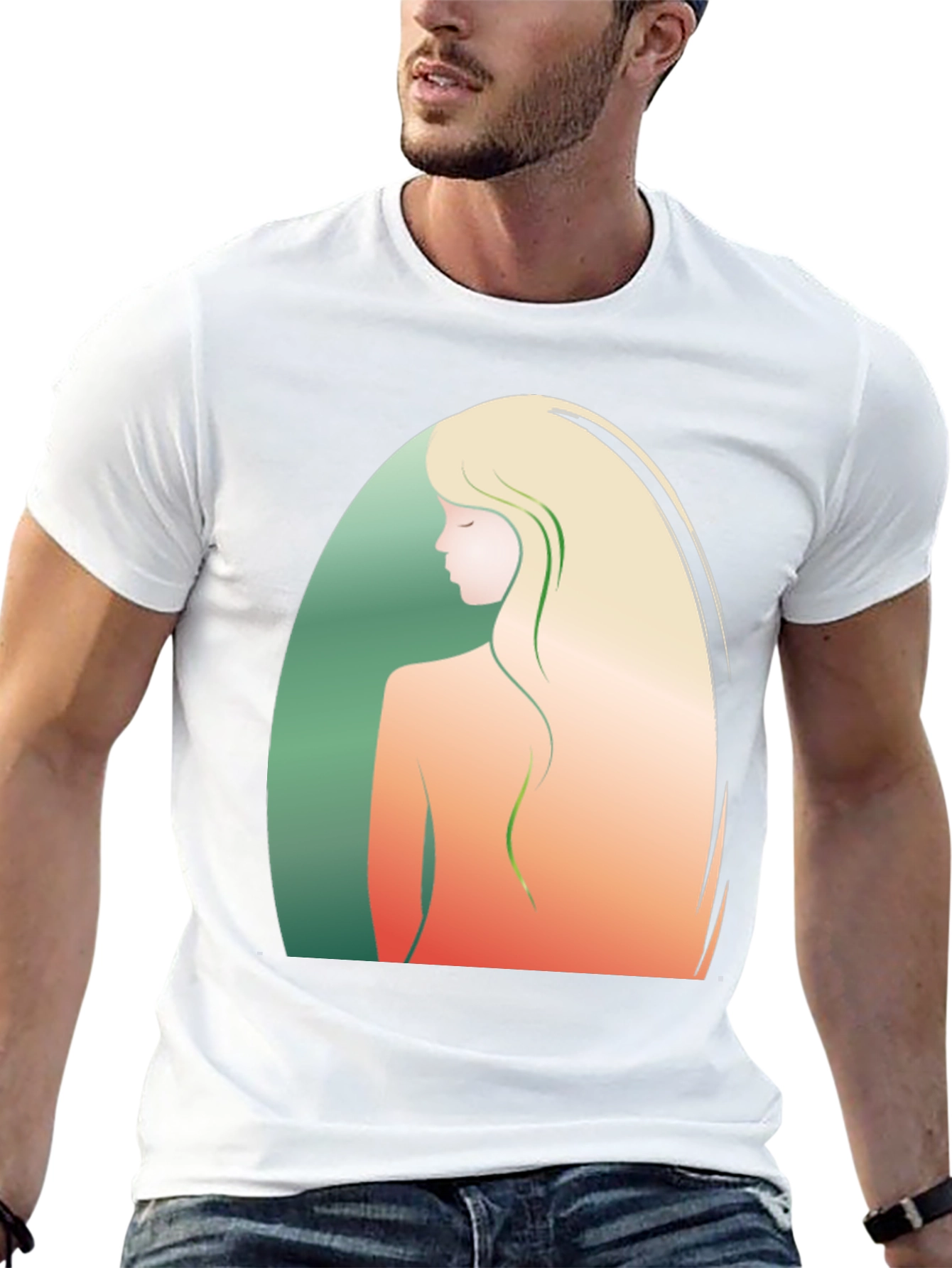 Elegant Woman Silhouette Graphic Tee