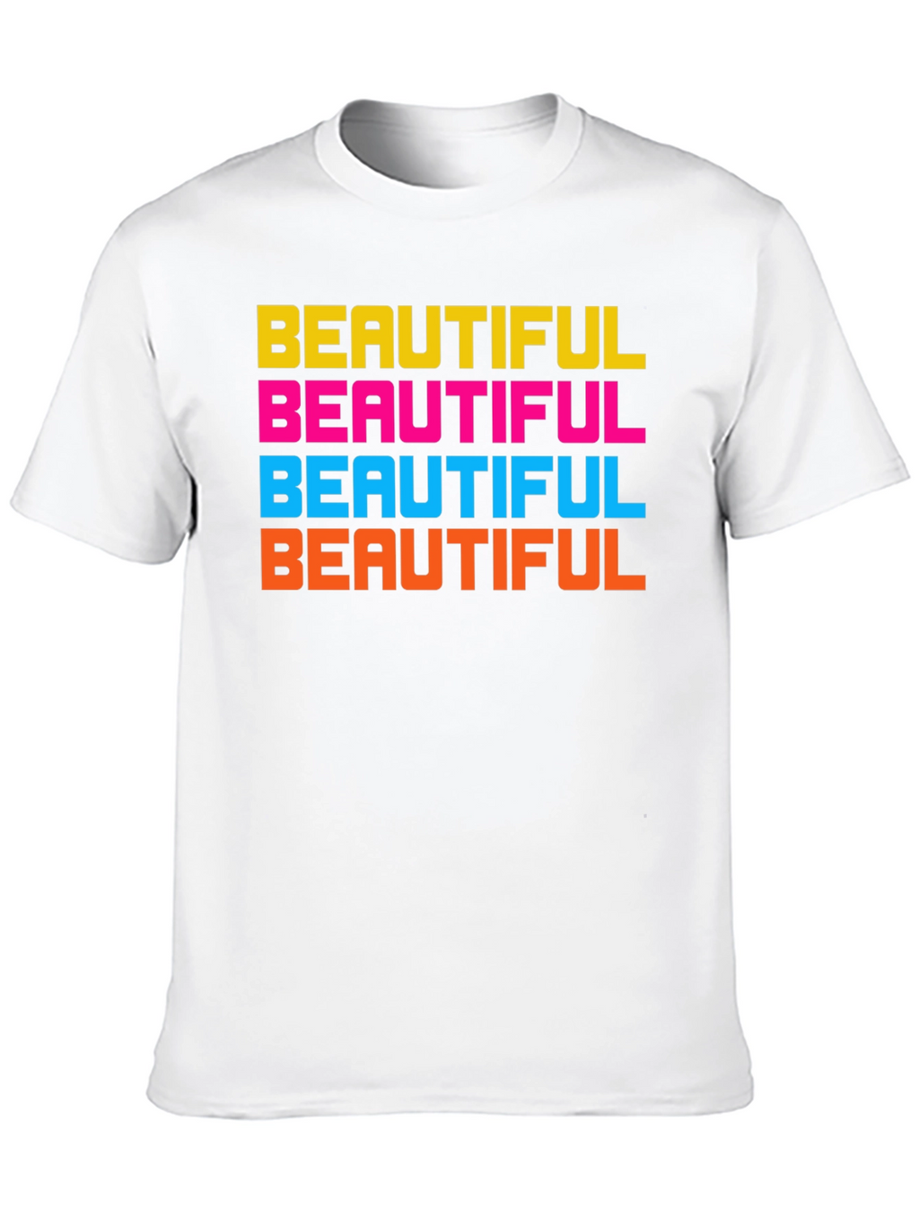 Beautiful Vibrant Graphic T-Shirt - Black