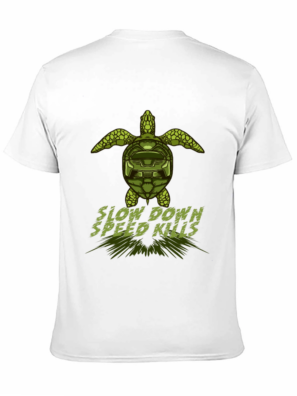 Slow Down Speed Kills Turtle Graphic T-Shirt