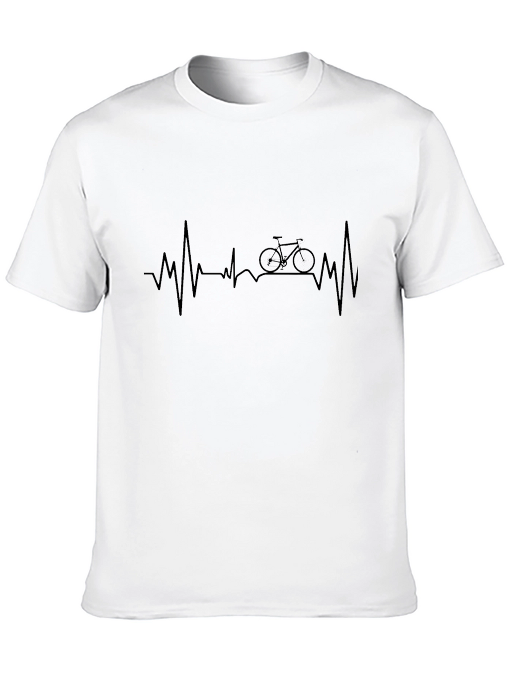 Heartbeat Bicycle T-Shirt - Cycling Lover Tee