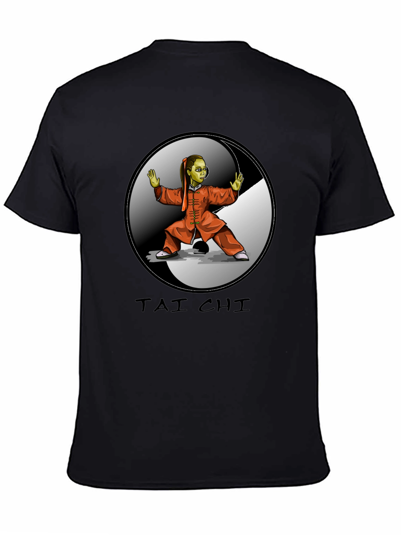 Tai Chi Graphic T-Shirt - Martial Arts Yin Yang Design
