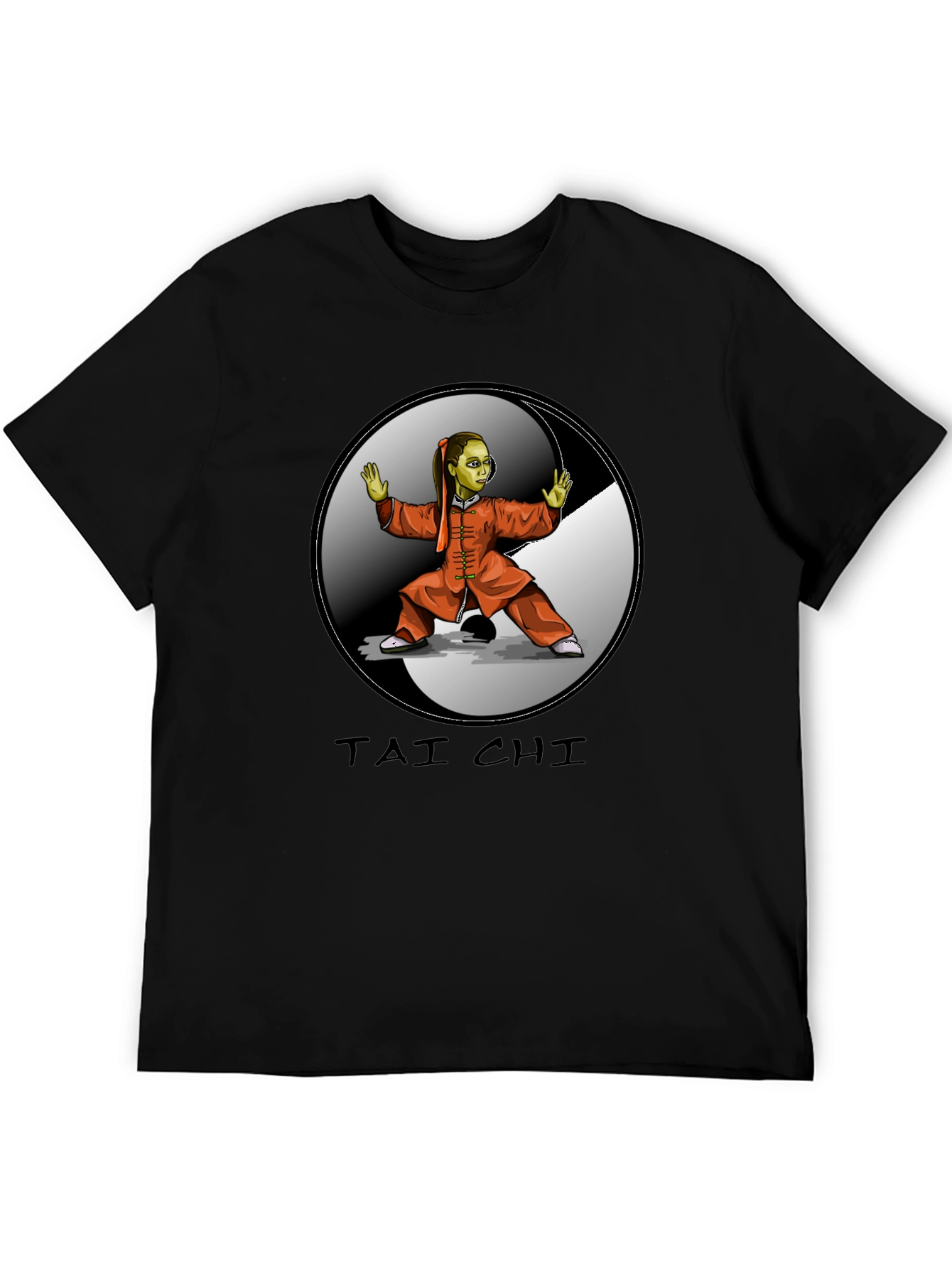 Tai Chi Graphic T-Shirt - Martial Arts Yin Yang Design