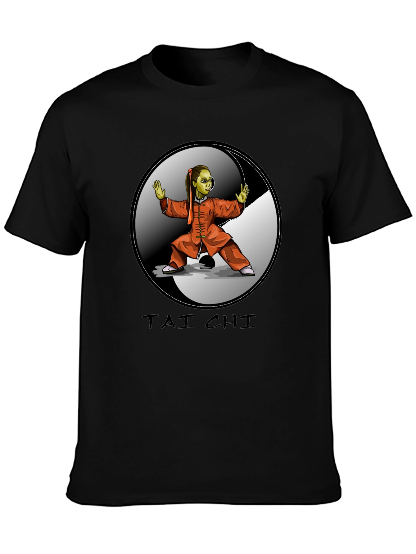Tai Chi Graphic T-Shirt - Martial Arts Yin Yang Design