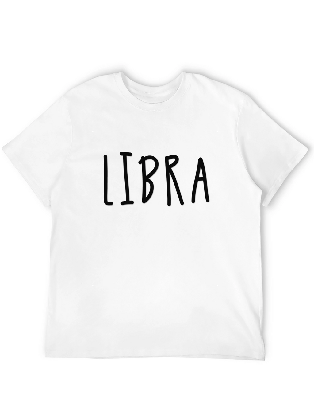 Libra Zodiac Sign Black T-Shirt