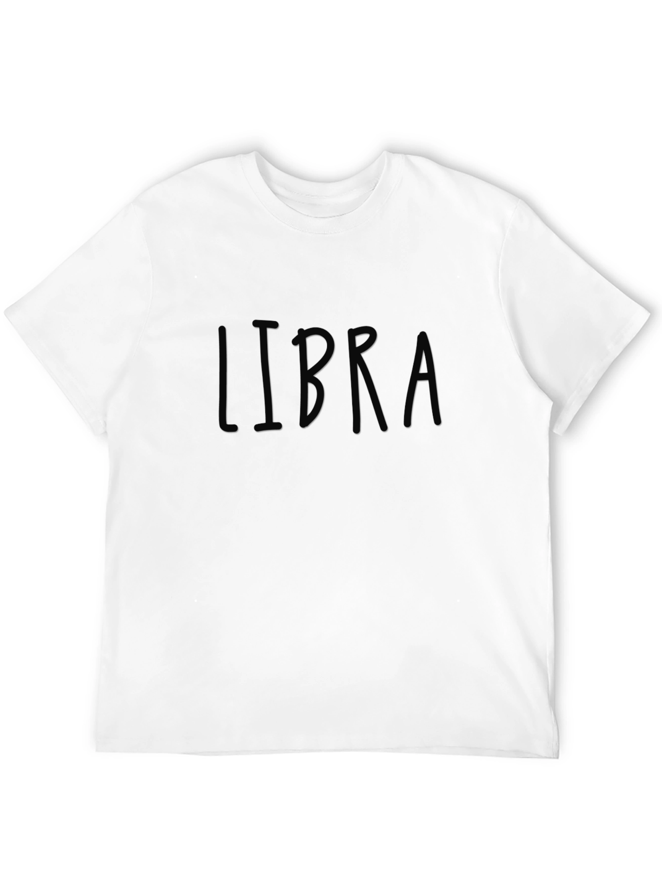 Libra Zodiac Sign Black T-Shirt
