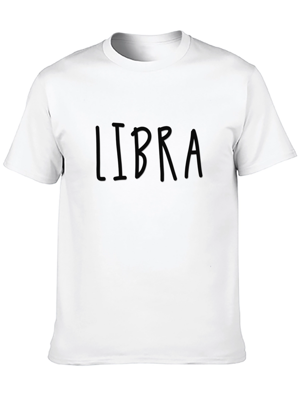 Libra Zodiac Sign Black T-Shirt