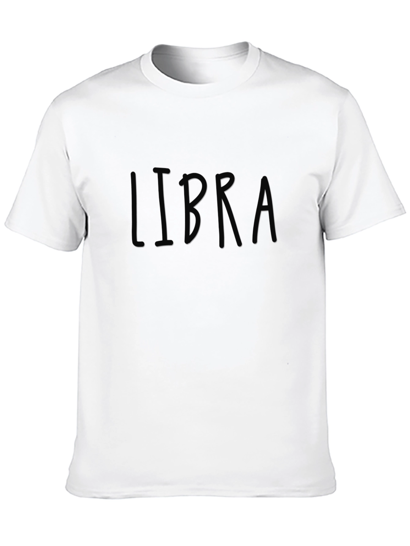 Libra Zodiac Sign Black T-Shirt