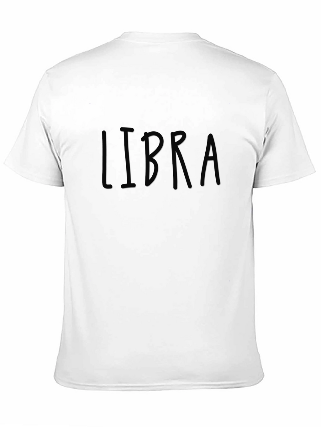 Libra Zodiac Sign Black T-Shirt