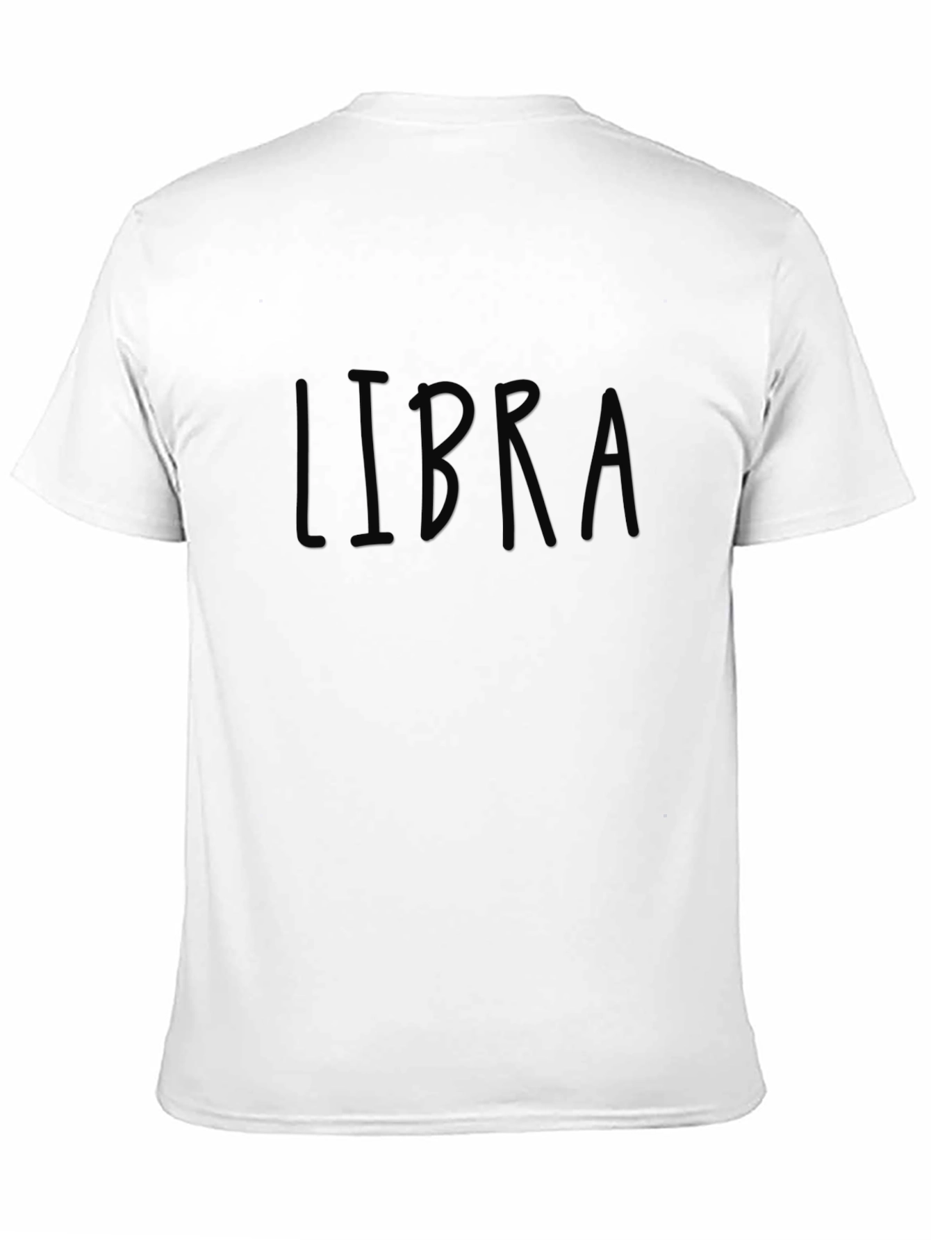 Libra Zodiac Sign Black T-Shirt