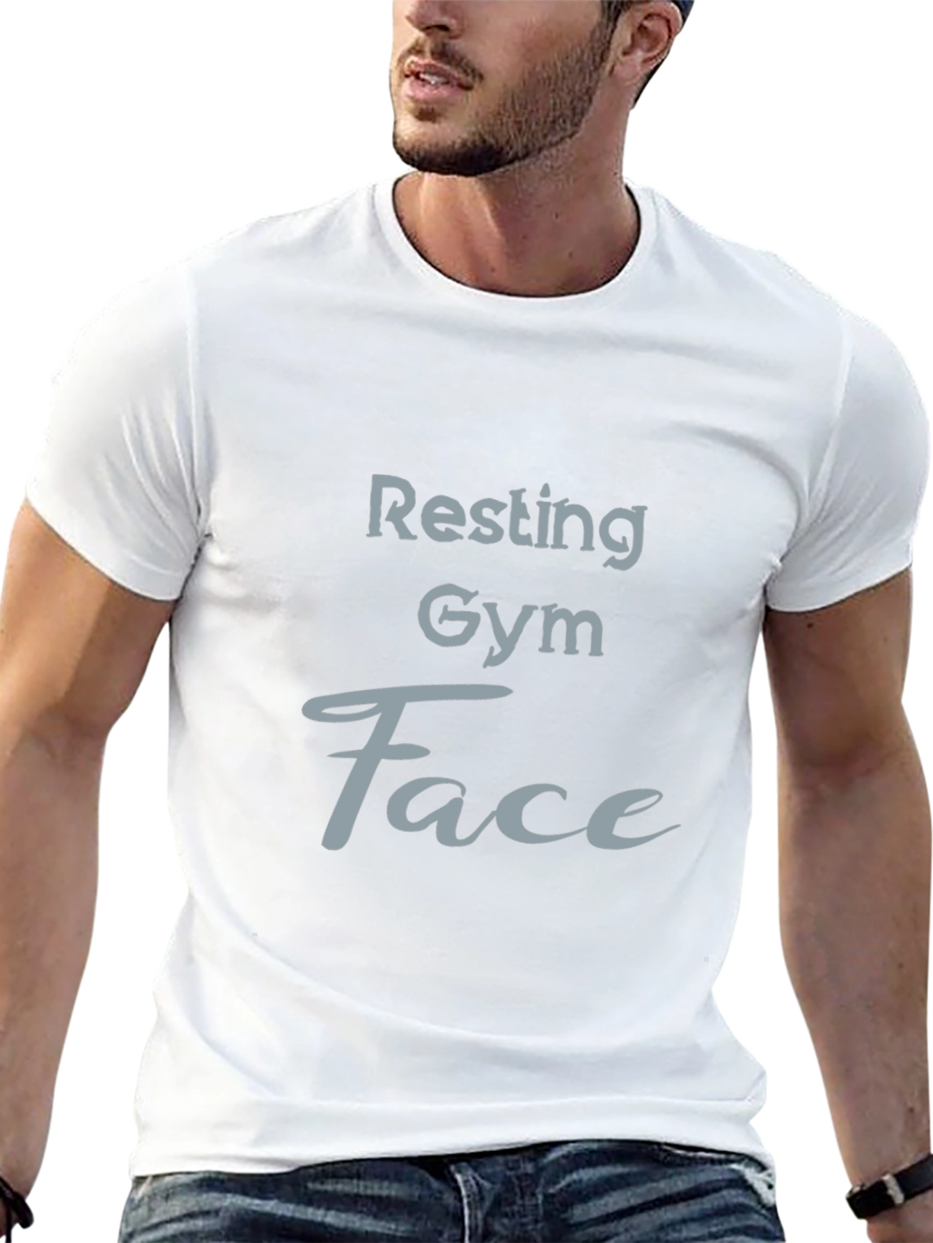 Resting Gym Face Graphic T-Shirt