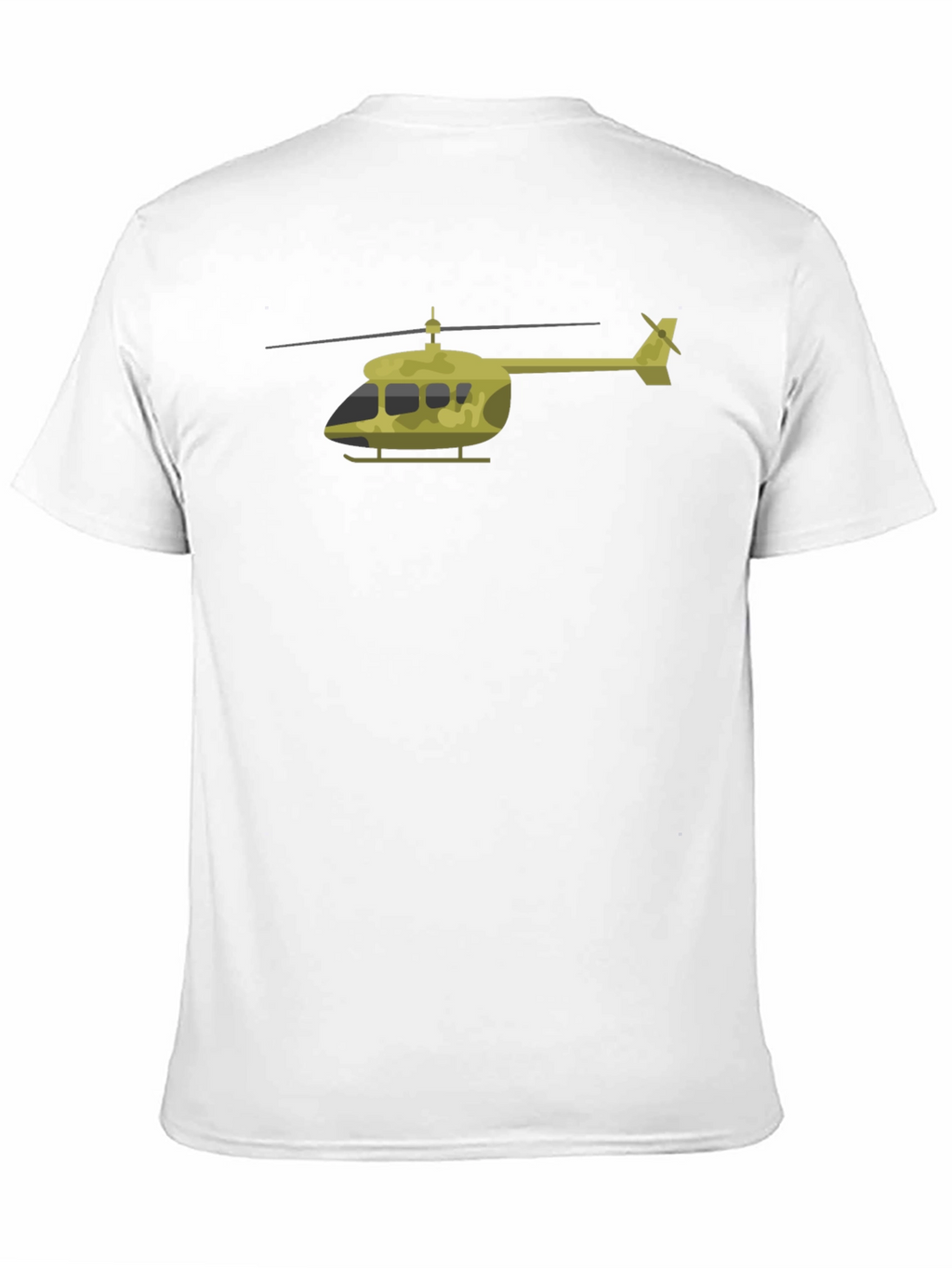 Helicopter Graphic T-Shirt - Black Cotton Tee