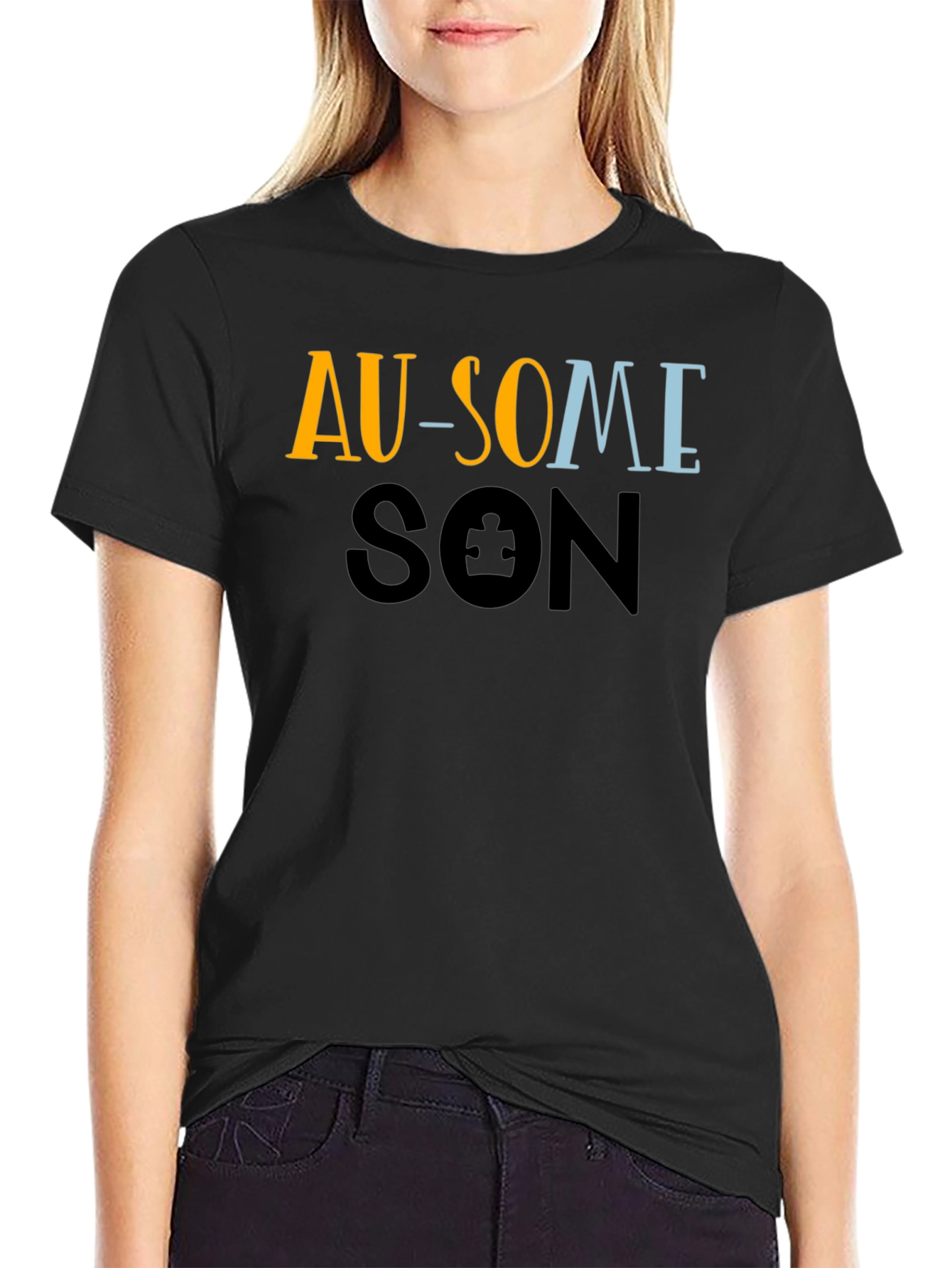 Au-Some Son Black T-Shirt