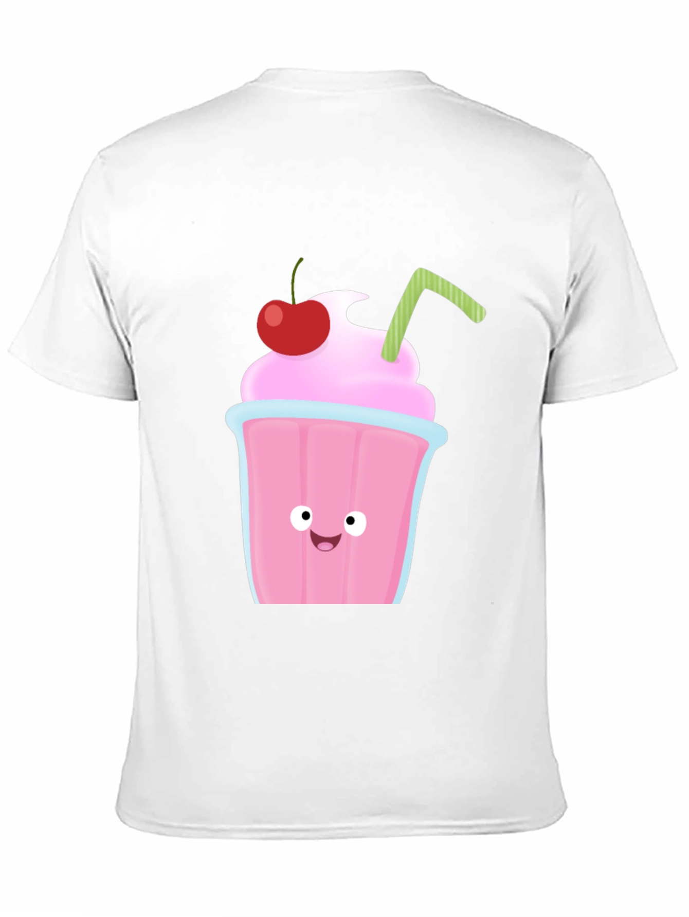 Cartoon Milkshake Graphic T-Shirt - Fun & Stylish