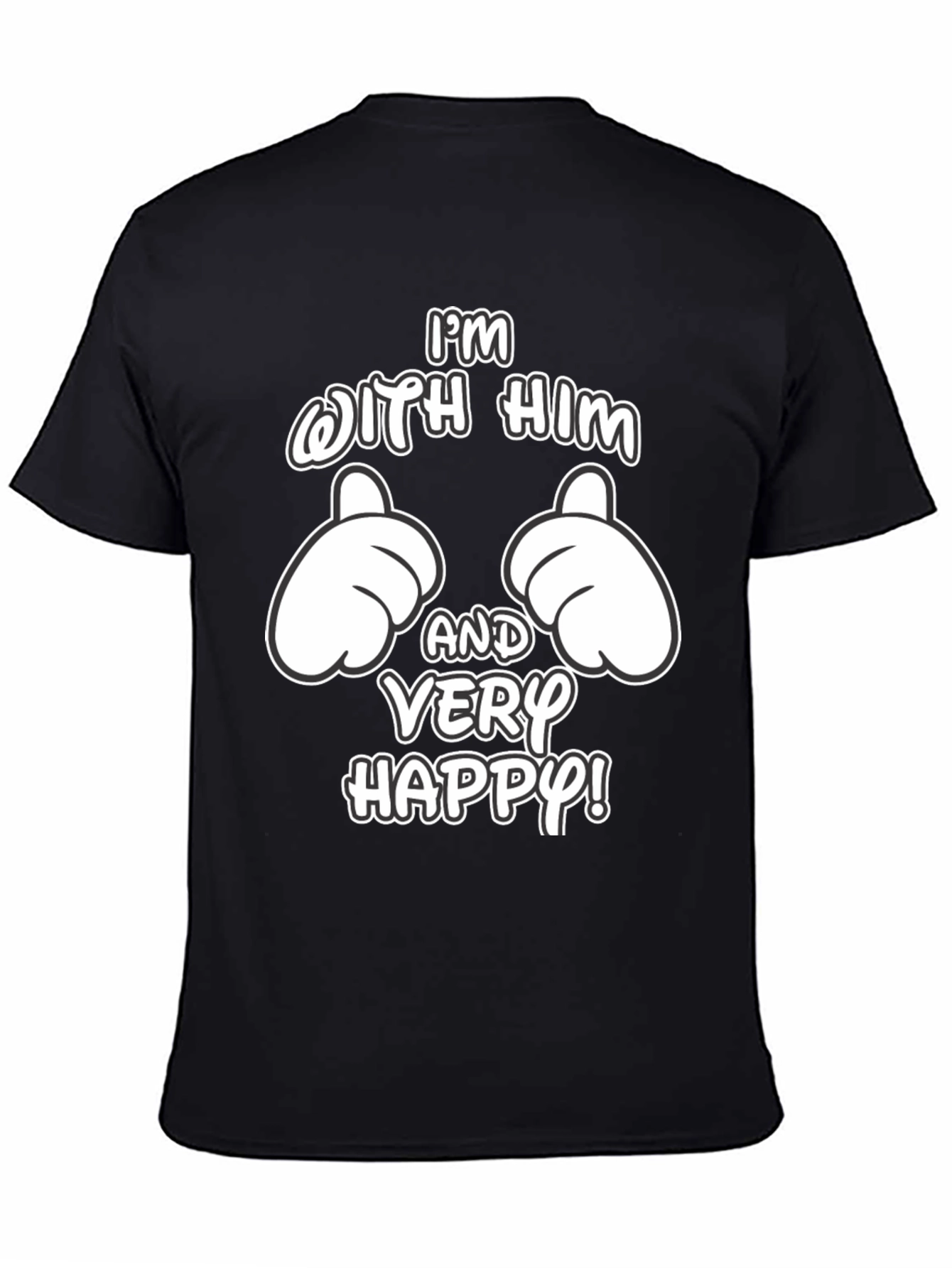 Funny Matching Couple Im With Him T-Shirt