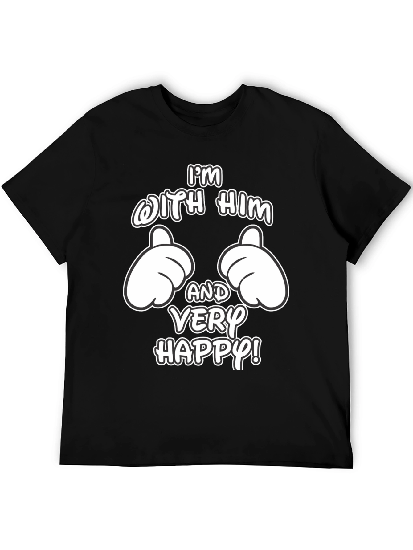 Funny Matching Couple Im With Him T-Shirt